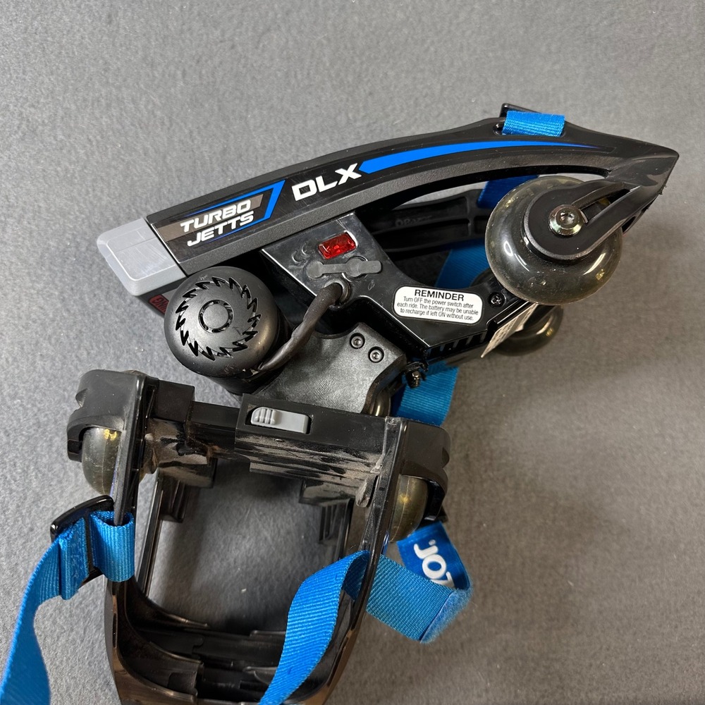 Razor Turbo Jetts DLX Electric Motorized Heel Wheels Black Blue 25156140